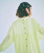 コットンラミースラブローン　2wayワンピース